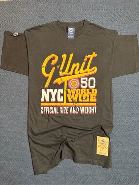 Vintage Y2K G-Unit 50 Cent Graphic T-Shirt - Size XL - Heavyweight